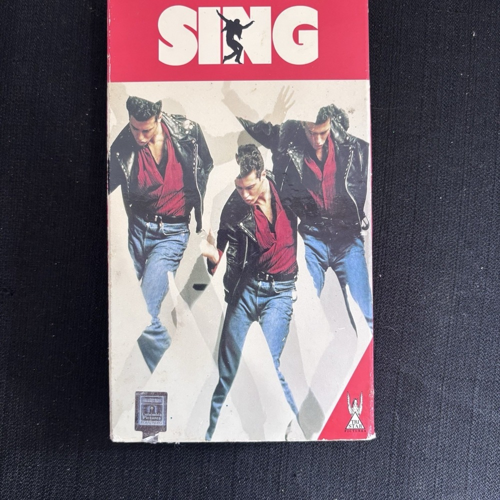 Sing VHS 1989 Musical Drama Movie Lorraine Bracco Peter Dobson Tri-Star Pictures
